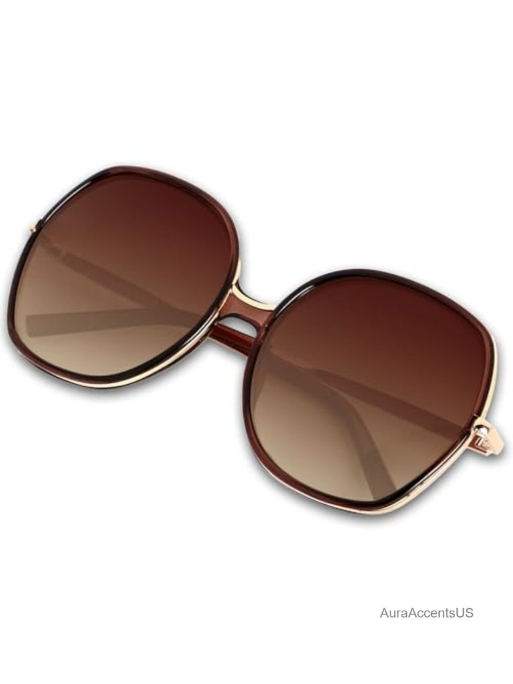 Oversized Square Sunglasses UV400 Full-Frame Retro Wide Face Shades